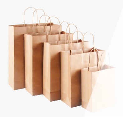 Schrenzpapier-Tasche, die Geschenk-Taschen Browns Kraftpapier für das Einkaufen verpackt