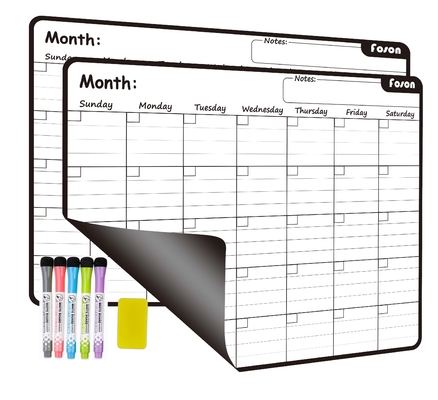 Kundengebundener magnetischer Kühlschrank-Monatskalender-Kühlschrank Whiteboard-Kalender
