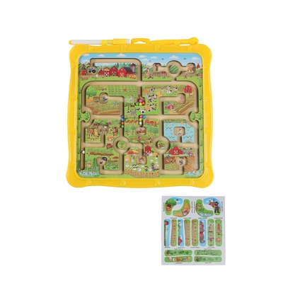Bauernhof-pädagogisches magnetisches Puzzlespiel Maze Game Drawing Board Toys