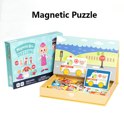 Magnetisches pädagogisches Puzzle-Brett-Verkehrs-Vorschulkleid für Kinder