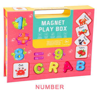 Vorschulzahl-Anerkennungs-magnetisches Puzzle-Buch für die 3-jährig-Kinder