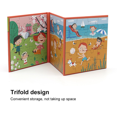 Magnetisches pädagogisches Lernenspielwaren-zackiges Vorschulbuch für 4-jährige