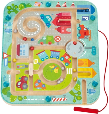 Kindermagnetische Puzzlespiel-Maze Board With Pen Brain-Entwicklungs-Spielwaren für 2-jährige