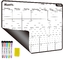 Magnetischer trockener Löschen-Monatskühlschrank-Kalender-weißes Schwarzes für Kühlschrank