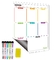 Löschbarer magnetischer Kühlschrank-Kalender, damit Familie Listen-wöchentliche Monatstageszeitung tut