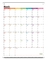 Vertikaler Whiteboard-Kalender für Kühlschrank-magnetischer Kühlschrank-Monatsplaner