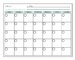 Starker horizontaler magnetischer Kühlschrank-Monatsplaner-trockenes Kalender-Löschen-Brett X 16,9 13inch