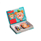 Verrücktes Gesichts-magnetisches Buch-hölzerner Puzzle-Spiel-Kasten Soems für die 3-jährig-Kinder