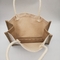 Damen-Weihnachtssegeltuch druckte Jutefaser-Taschen für Einkaufsgeschenk