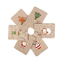 Personifizierte Weihnachtskleine Geschenk-Leinwand-Zugschnur-Beutel-Jutefaser-Taschen