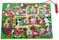Die hölzerne Zahl-magnetisches Puzzlespiel Maze Toys Bead Board Game der Kinder