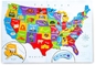 Puzzlespiel-Karte Vereinigter Staaten Amerika mit 44 magnetischen Stücken 19 x 13 Zoll