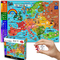 Farb-Europa-Karten-1000-teiliges Papierpuzzle für Teenager-Erwachsen-Familien der Kind12+